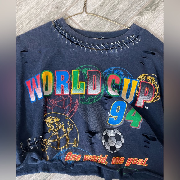 LF FURST OF A KIND oversize crop tee World Cup - Picture 3 of 6
